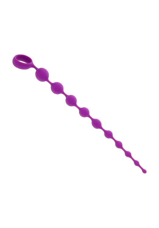 Πρωκτικές μπίλιες από σιλικόνη σε μοβ χρώμα, μήκους 35,6 εκ. και μέγιστης διαμέτρου 2,8 εκ.