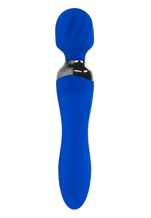 Δονητής μασάζ από σιλικόνη σε μπλέ χρώμα, μήκους 19,9 εκ. και μέγιστης διαμέτρου 3,3 εκ.