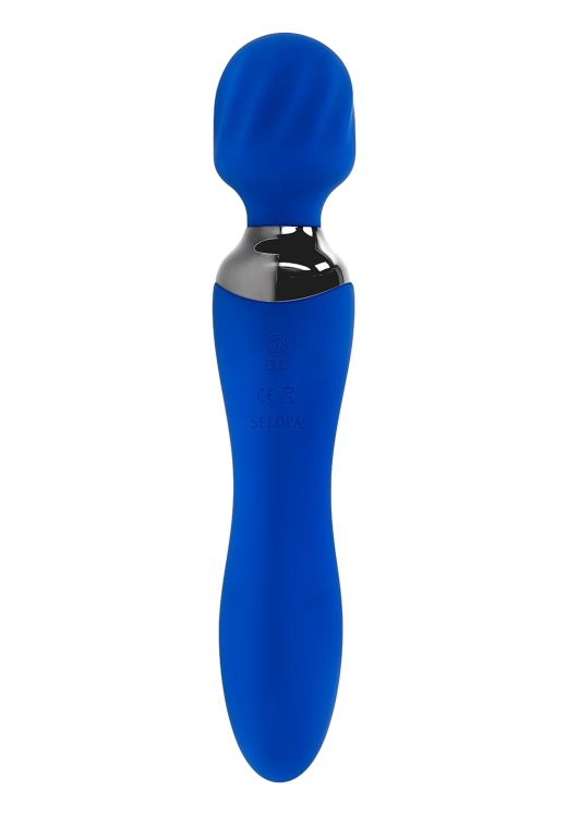 Δονητής μασάζ από σιλικόνη σε μπλέ χρώμα, μήκους 19,9 εκ. και μέγιστης διαμέτρου 3,3 εκ.