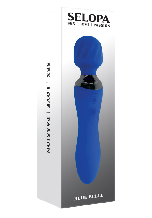 Δονητής μασάζ από σιλικόνη σε μπλέ χρώμα, μήκους 19,9 εκ. και μέγιστης διαμέτρου 3,3 εκ.