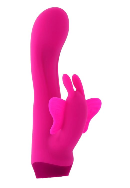 Rabbit δονητής από σιλικόνη σε φούξια χρώμα, μήκους 13,8 εκ. και μέγιστης διαμέτρου 2,9 εκ.