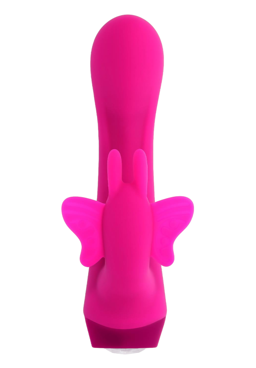 Rabbit δονητής από σιλικόνη σε φούξια χρώμα, μήκους 13,8 εκ. και μέγιστης διαμέτρου 2,9 εκ.