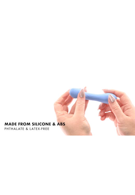 Ρεαλιστικός δονητής από σιλικόνη σε μπλέ χρώμα, μήκους 11,9 εκ. και μέγιστης διαμέτρου 2,8 εκ.