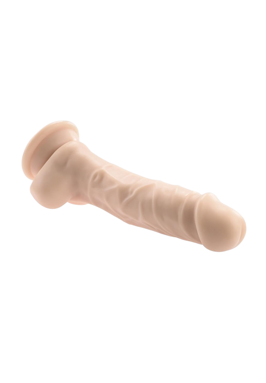 Ομοίωμα πέους από pvc σε φυσικό χρώμα, μήκους 19 εκ. και μέγιστης διαμέτρου 3,7 εκ.