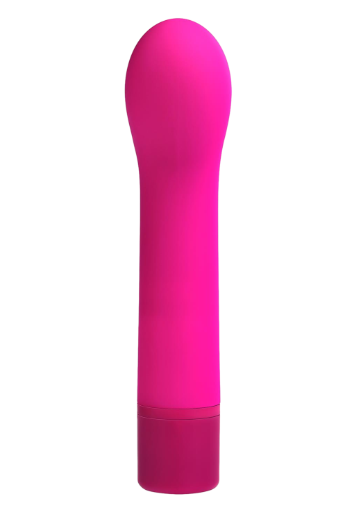 Δονητής σημείου g από σιλικόνη σε ροζ χρώμα, μήκους 12,7 εκ. και μέγιστης διαμέτρου 2,8 εκ.