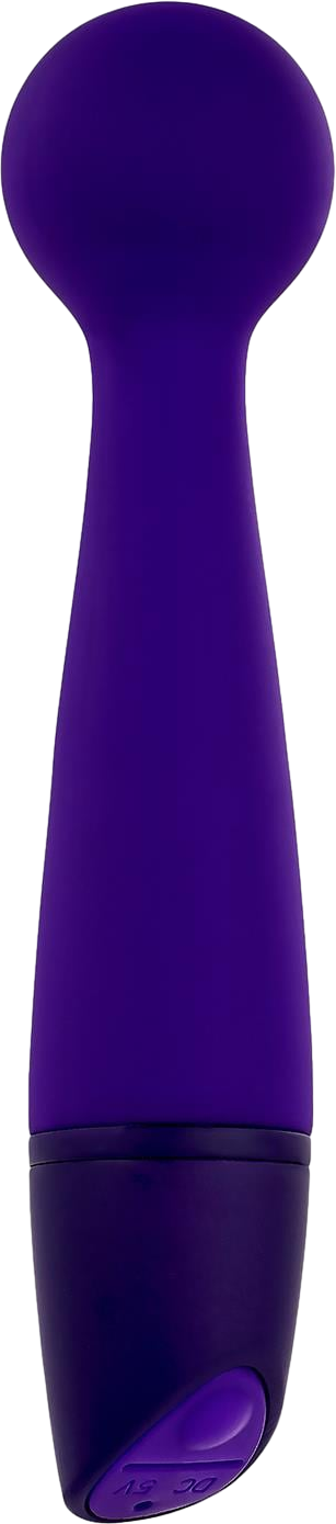 Δονητής μασάζ από σιλικόνη σε μοβ χρώμα, μήκους 13,5 εκ. και μέγιστης διαμέτρου 3 εκ.