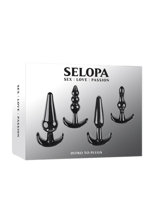 Σετ πρωκτικές σφήνες από tpe σε μαύρο χρώμα