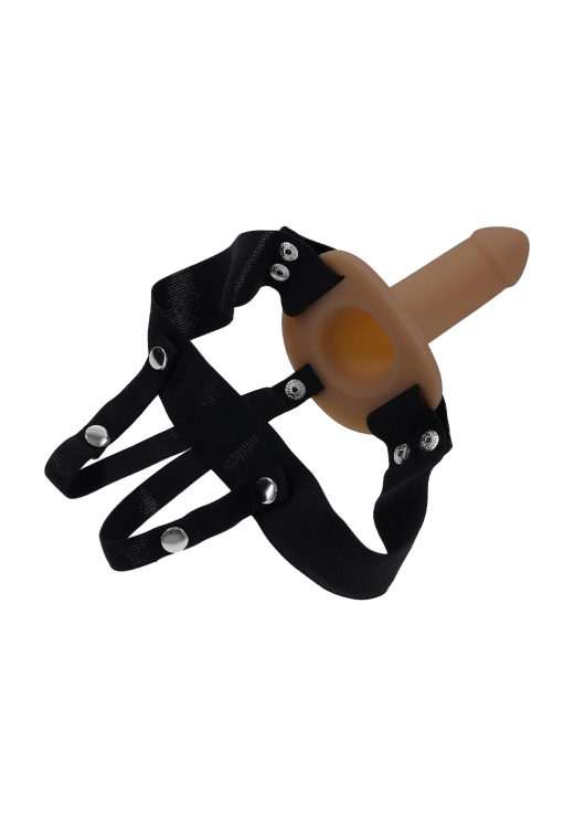 Κούφιο στραπόν από tpe σε καφέ χρώμα, μήκους 16,3 εκ. και μέγιστης διαμέτρου 3,9 εκ.