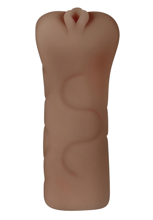 Αυνανιστήρι κόλπου από tpe σε καφέ χρώμα, μήκους 12,7 εκ. και μέγιστης διαμέτρου 6,5 εκ.