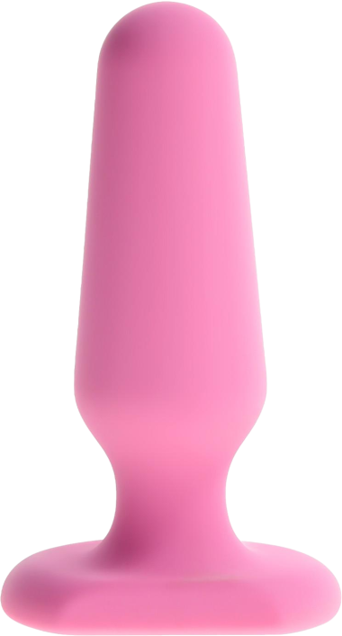 Πρωκτική σφήνα από σιλικόνη σε ροζ χρώμα, μήκους 7,3 εκ. και μέγιστης διαμέτρου 2,3 εκ.