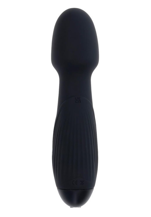 Δονητής μασάζ από σιλικόνη σε μαύρο χρώμα, μήκους 18,8 εκ. και μέγιστης διαμέτρου 4,5 εκ.