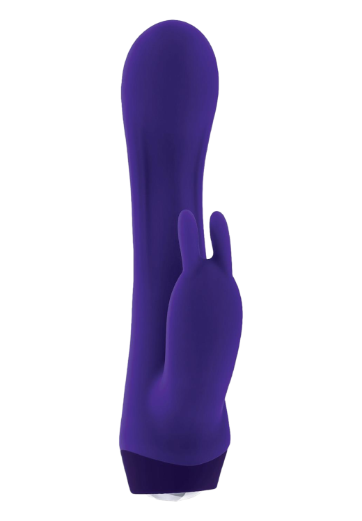 Rabbit δονητής από σιλικόνη σε μοβ χρώμα, μήκους 13,5 εκ. και μέγιστης διαμέτρου 2,9 εκ.