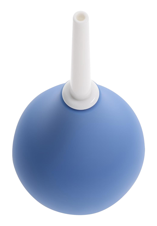 Πρωκτικό κλύσμα από σιλικόνη σε μπλέ χρώμα, μήκους 13,8 εκ.