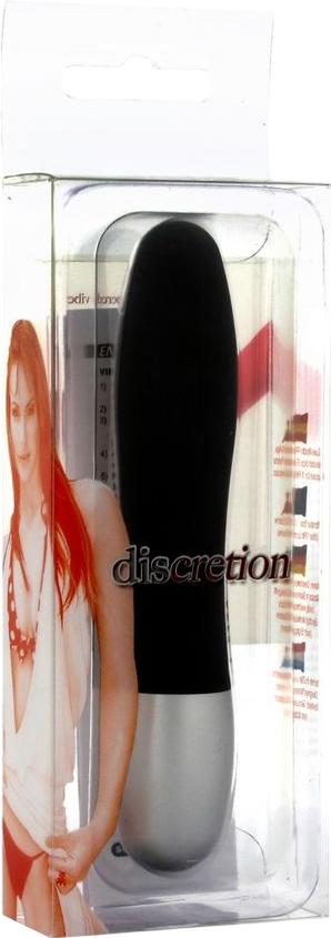 Μίνι δονητής από abs σε μαύρο χρώμα, μήκους 11 εκ. και μέγιστης διαμέτρου 2 εκ.