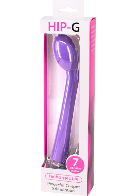 Δονητής σημείου g από abs σε μοβ χρώμα, μήκους 20 εκ. και μέγιστης διαμέτρου 3,5 εκ.