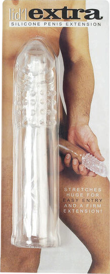 Κάλλυμα πέους από σιλικόνη σε διάφανο χρώμα