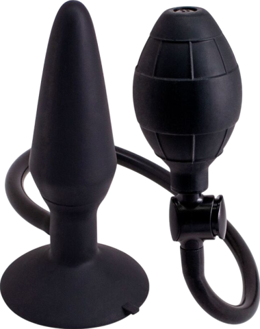 Πρωκτική σφήνα από σιλικόνη σε μαύρο χρώμα, μήκους 14,5 εκ. και μέγιστης διαμέτρου 7 εκ.