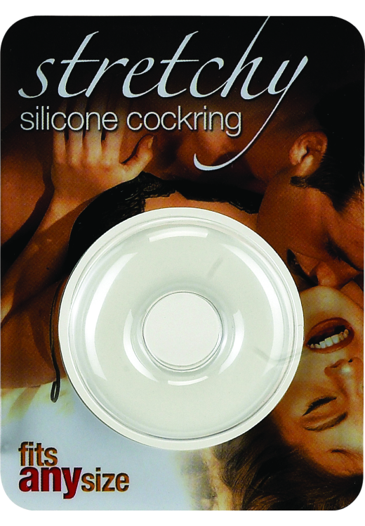 Δαχτυλίδι πέους από σιλικόνη σε διάφανο χρώμα, μέγιστης διαμέτρου 4 εκ.