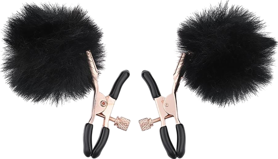 Μεταλλικοί σφιγκτήρες θηλών σε χρυσαφί χρώμα, μήκους 9 εκ.