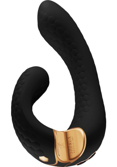 G Shunga Miyo Intimate Massager 18,5 cm Δονητής σημείου g από σιλικόνη σε μαύρο χρώμα, μήκους 18,5 εκ. και μέγιστης διαμέτρου 3,7 εκ.