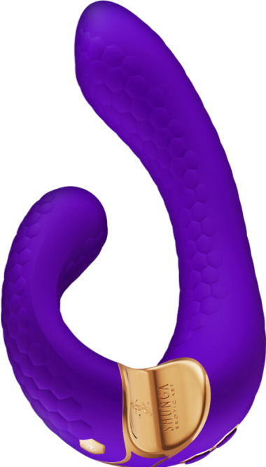 Δονητής σημείου g από σιλικόνη σε μοβ χρώμα, μήκους 18,5 εκ. και μέγιστης διαμέτρου 3,7 εκ.