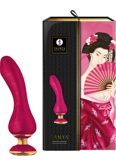 G Shunga Sanya Intimate Massager 18,5 cm Δονητής σημείου g από σιλικόνη σε φούξια χρώμα, μήκους 18,5 εκ. και μέγιστης διαμέτρου 3,8 εκ.