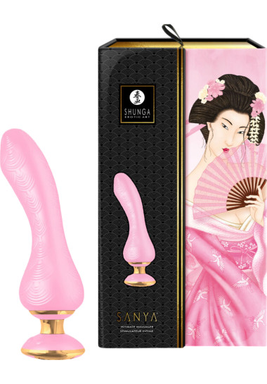 G Shunga Sanya Intimate Massager 18,5 cm Δονητής σημείου g από σιλικόνη σε ροζ χρώμα, μήκους 18,5 εκ. και μέγιστης διαμέτρου 3,8 εκ.