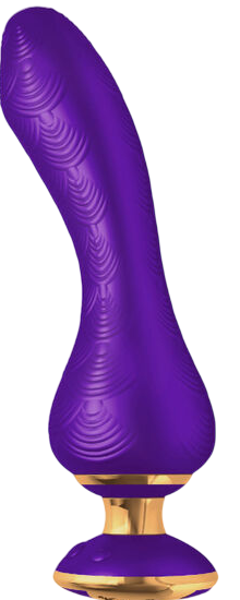 Δονητής σημείου g από σιλικόνη σε μοβ χρώμα, μήκους 18,5 εκ. και μέγιστης διαμέτρου 3,8 εκ.