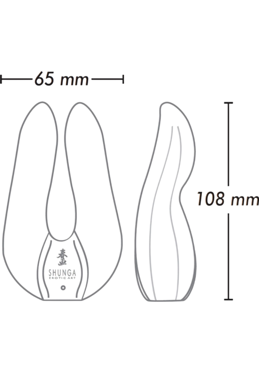 Κλειτοριδικός δονητής από σιλικόνη σε φούξια χρώμα, μήκους 10,8 εκ. και μέγιστης διαμέτρου 6,5 εκ.