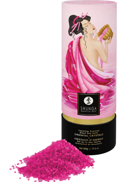 Άλατα μπάνιου με άρωμα ροδοπέταλο