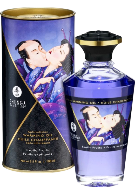 Λάδι μασάζ με γεύση εξωτικά φρούτα σε συσκευασία 100 ml