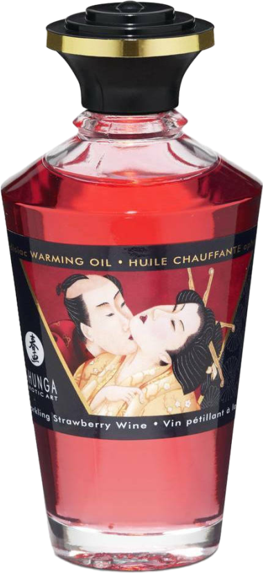 Λάδι μασάζ με γεύση κρασί φράουλας σε συσκευασία 100 ml