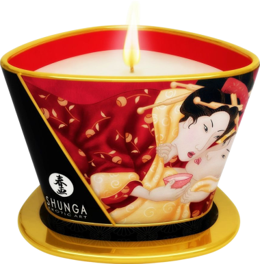 Μασάζ κερί με άρωμα κρασί φράουλας σε συσκευασία 170 ml