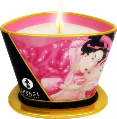 Μασάζ κερί με άρωμα ροδοπέταλα σε συσκευασία 170 ml