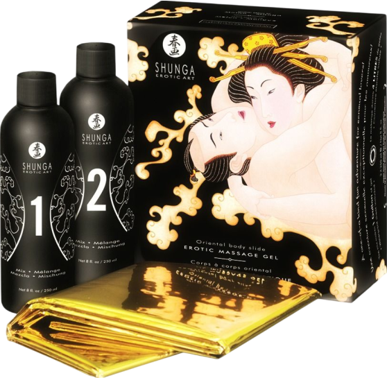 Μασάζ σετ με άρωμα πεπόνι σε συσκευασία 2x225 ml