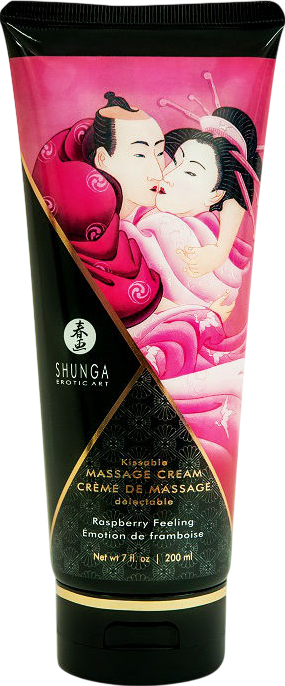 Κρέμα μασάζ με γεύση βατόμουρο σε συσκευασία 200 ml