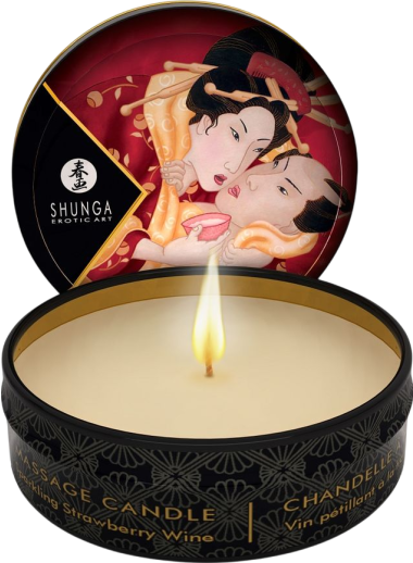 Μασάζ κερί με άρωμα κρασί φράουλας σε συσκευασία 30 ml