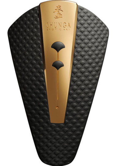 Shunga Obi Intimate Massager 11,5 cm Κλειτοριδικός δονητής από σιλικόνη σε μαύρο χρώμα, μήκους 11,5 εκ. και μέγιστης διαμέτρου 7 εκ.