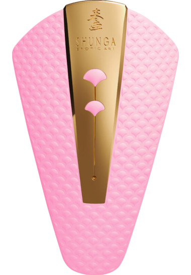 Shunga Obi Intimate Massager 11,5 cm Κλειτοριδικός δονητής από σιλικόνη σε ροζ χρώμα, μήκους 11,5 εκ. και μέγιστης διαμέτρου 7 εκ.