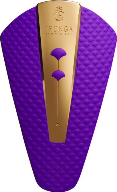 Κλειτοριδικός δονητής από σιλικόνη σε μοβ χρώμα, μήκους 11,5 εκ. και μέγιστης διαμέτρου 7 εκ.