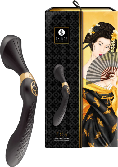 Δονητής μασάζ από σιλικόνη σε μαύρο χρώμα, μήκους 26,5 εκ. και μέγιστης διαμέτρου 5,4 εκ.