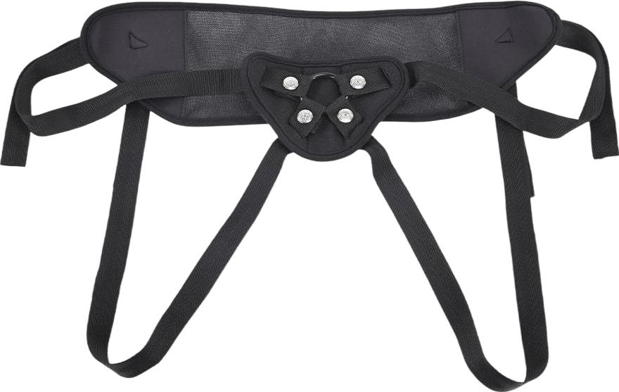 Ζώνη στραπόν από polyester σε μαύρο χρώμα