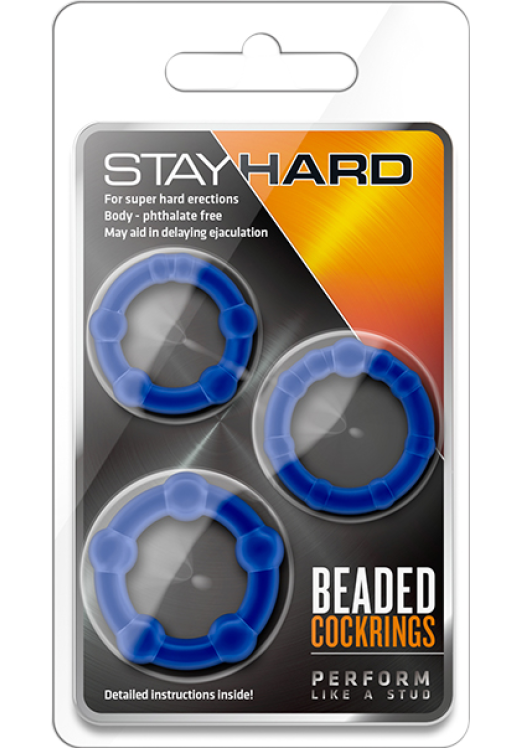 Σετ δαχτυλίδια πέους από tpe σε μπλέ χρώμα