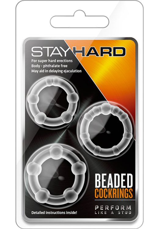 Σετ δαχτυλίδια πέους από tpe σε διάφανο χρώμα