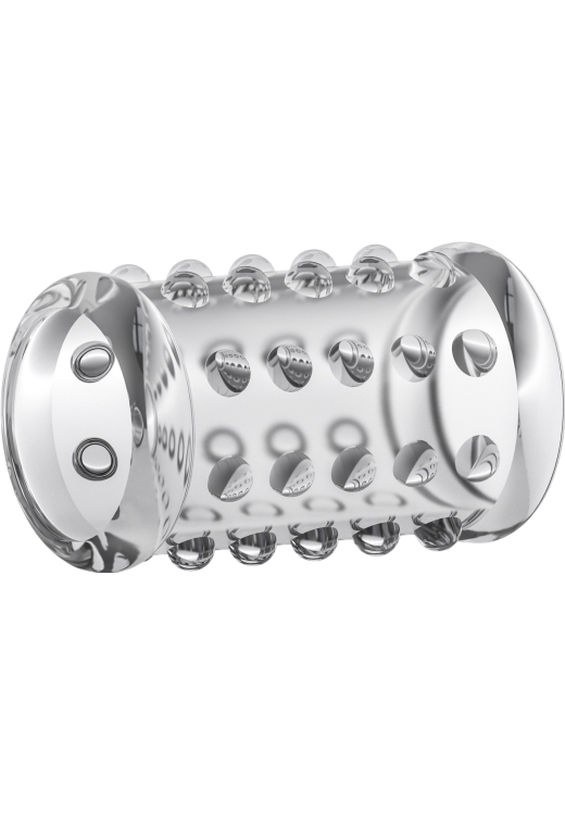 Κάλλυμα πέους από tpe σε διάφανο χρώμα, μήκους 3,3 εκ. και μέγιστης διαμέτρου 3,5 εκ.