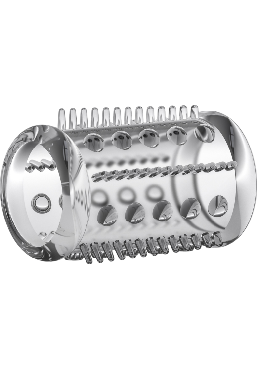 Κάλλυμα πέους από tpe σε διάφανο χρώμα, μήκους 5 εκ. και μέγιστης διαμέτρου 3,5 εκ.