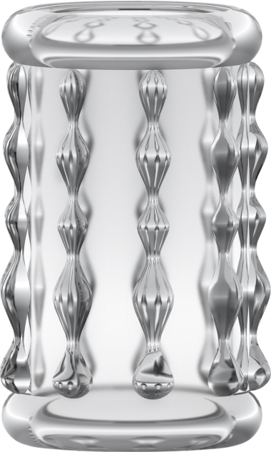 Κάλλυμα πέους από tpe σε διάφανο χρώμα, μήκους 5 εκ. και μέγιστης διαμέτρου 3,5 εκ.