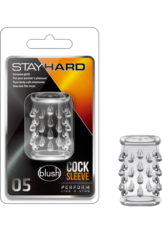 Κάλλυμα πέους από tpe σε διάφανο χρώμα, μήκους 5 εκ.