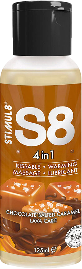 Λιπαντικό με Άρωμα & Γεύση Σοκολάτα και Αλατισμένη καραμέλα Stimul88 4 In 1 Chocolate And Salted Caramel Dessert Lubricant 125 ml