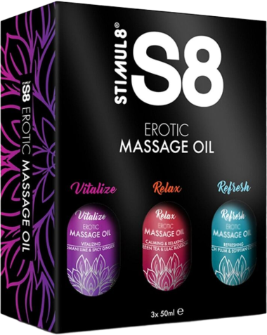 Λάδι Μασάζ Stimul88 Massage Oil Box 3 x 50 ml